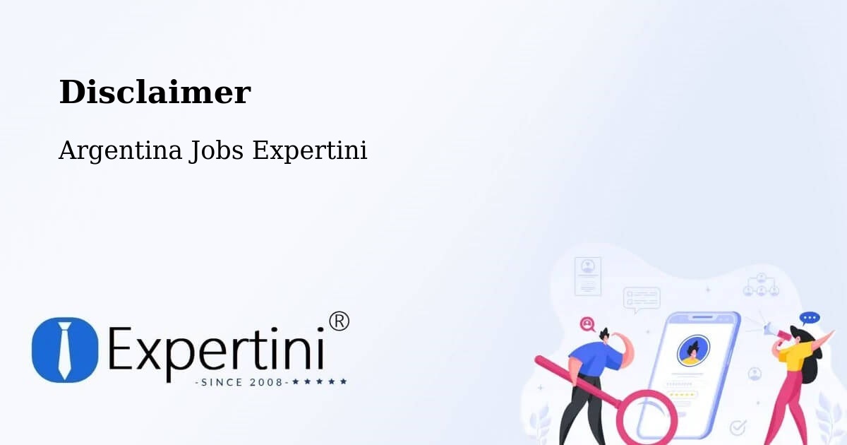 Disclaimer – Ituzaingó - Argentina Jobs Expertini